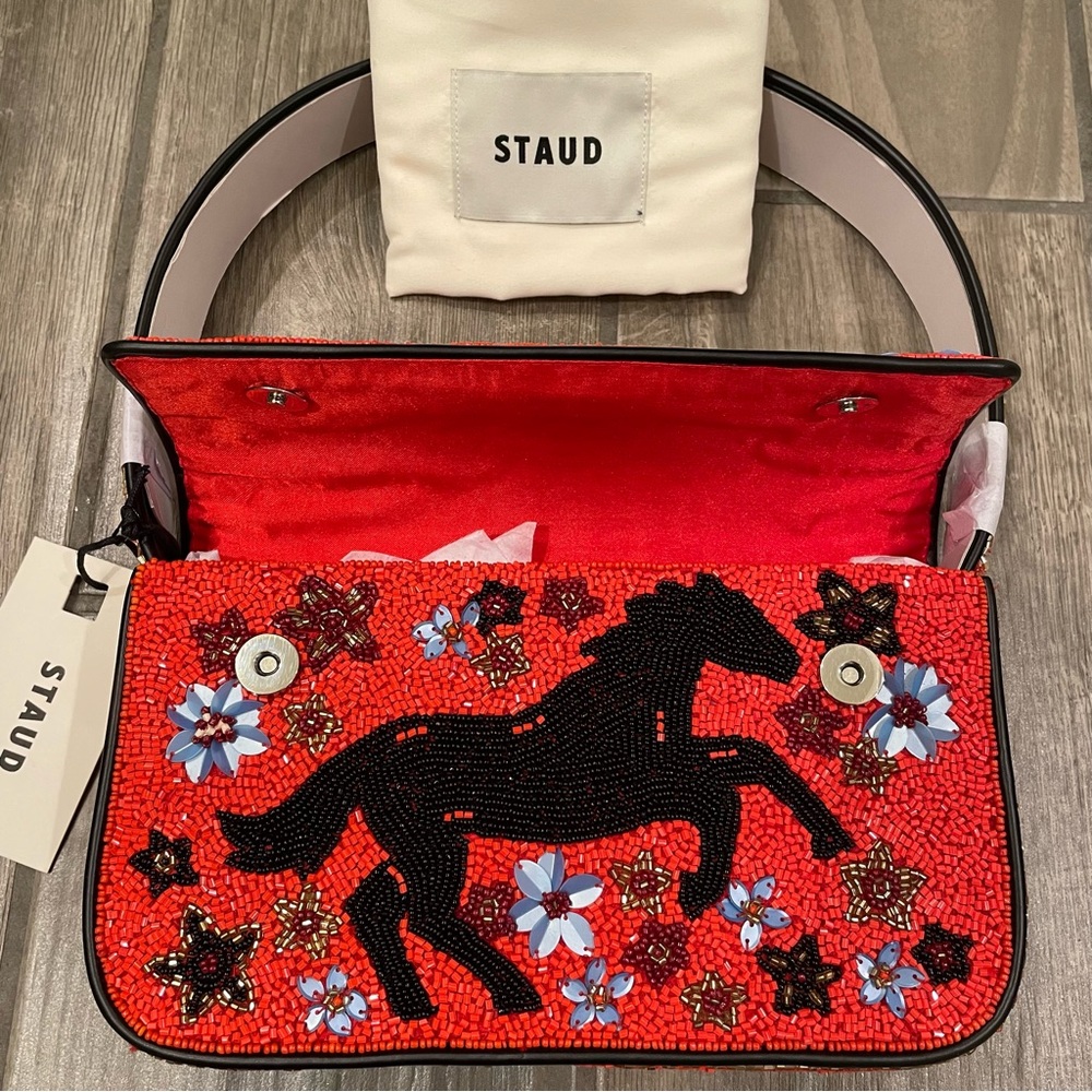 STAUD BEADED TOMMY BAG YEAR OF HORSE - Picture 8 of 11